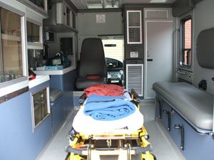 Inside HAA emergency vehicle