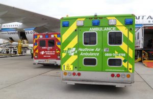 BAck View of HAA emergency vehicles